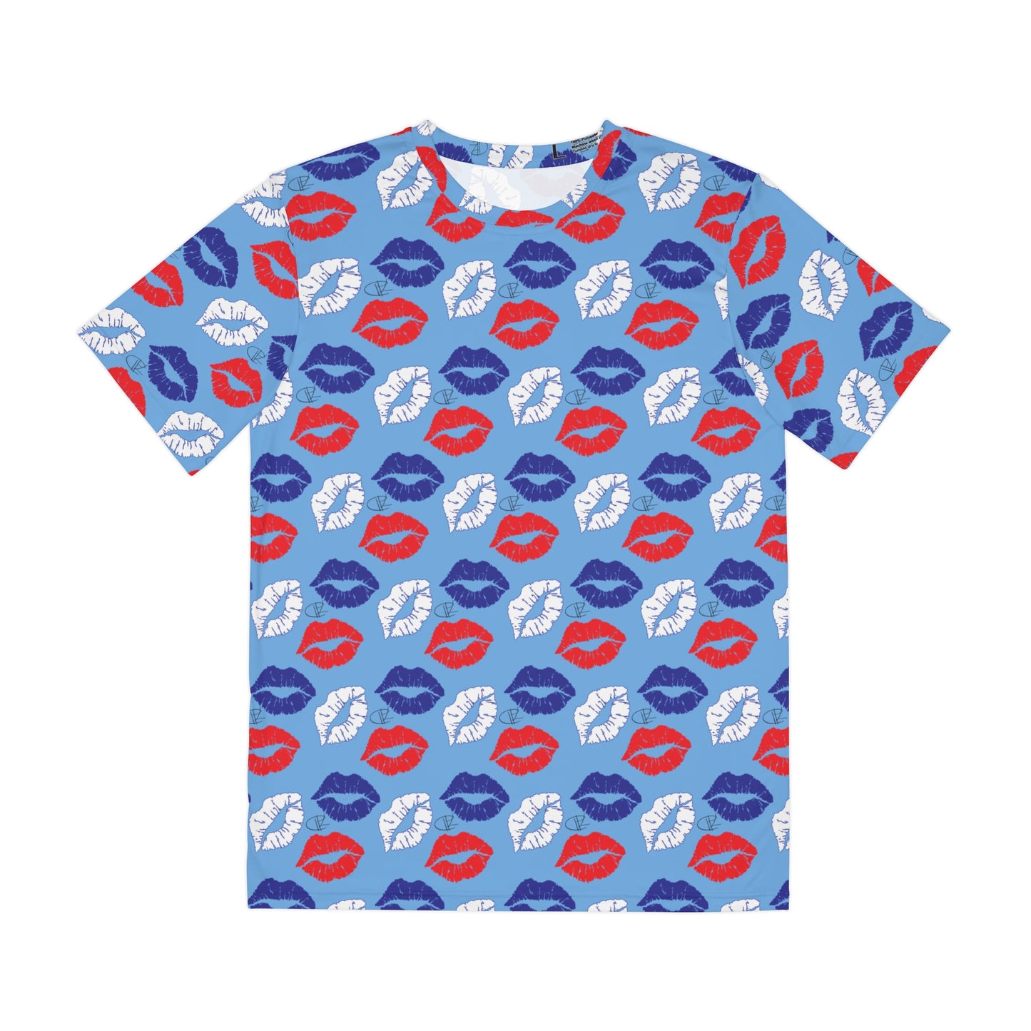 Kisses In America Mens Super Soft Polyester Tee