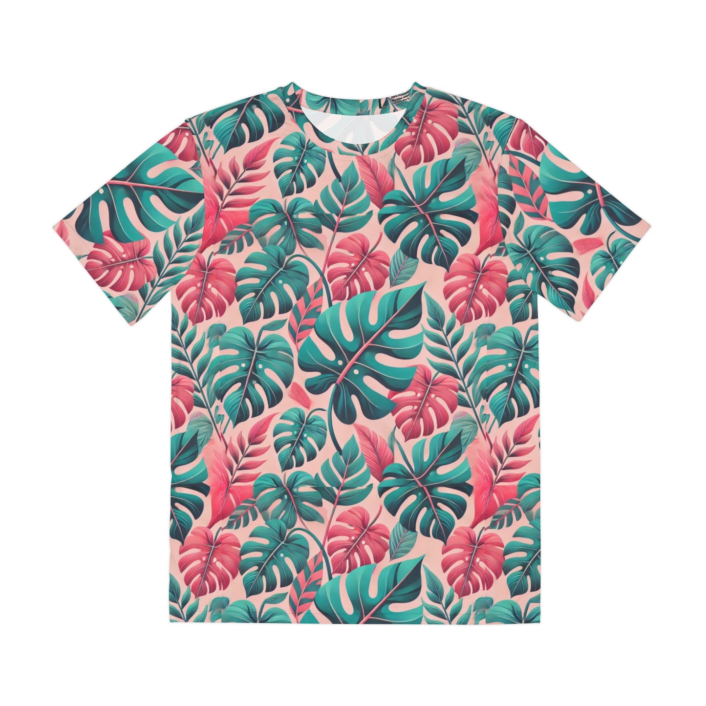 Don't Worry Leaf Print Super Soft Men's Polyester Tee