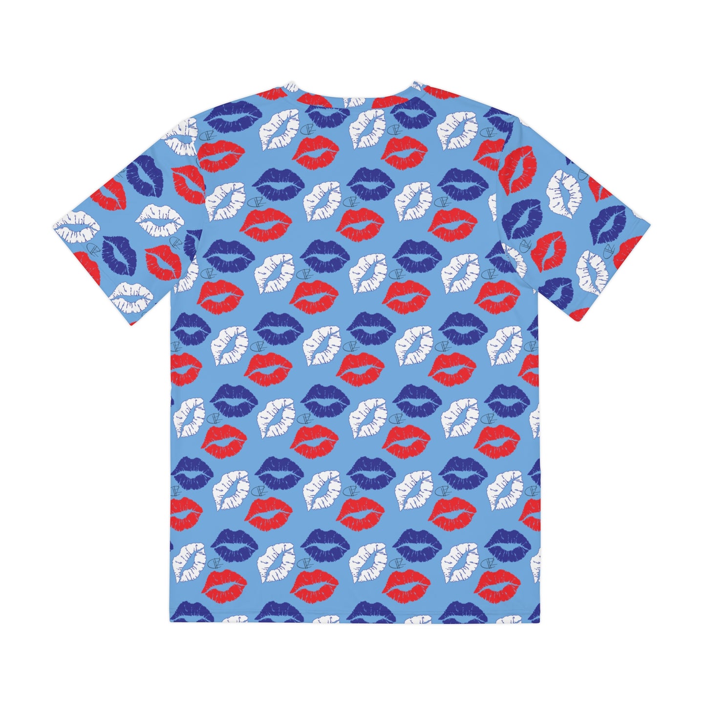 Kisses In America Mens Super Soft Polyester Tee