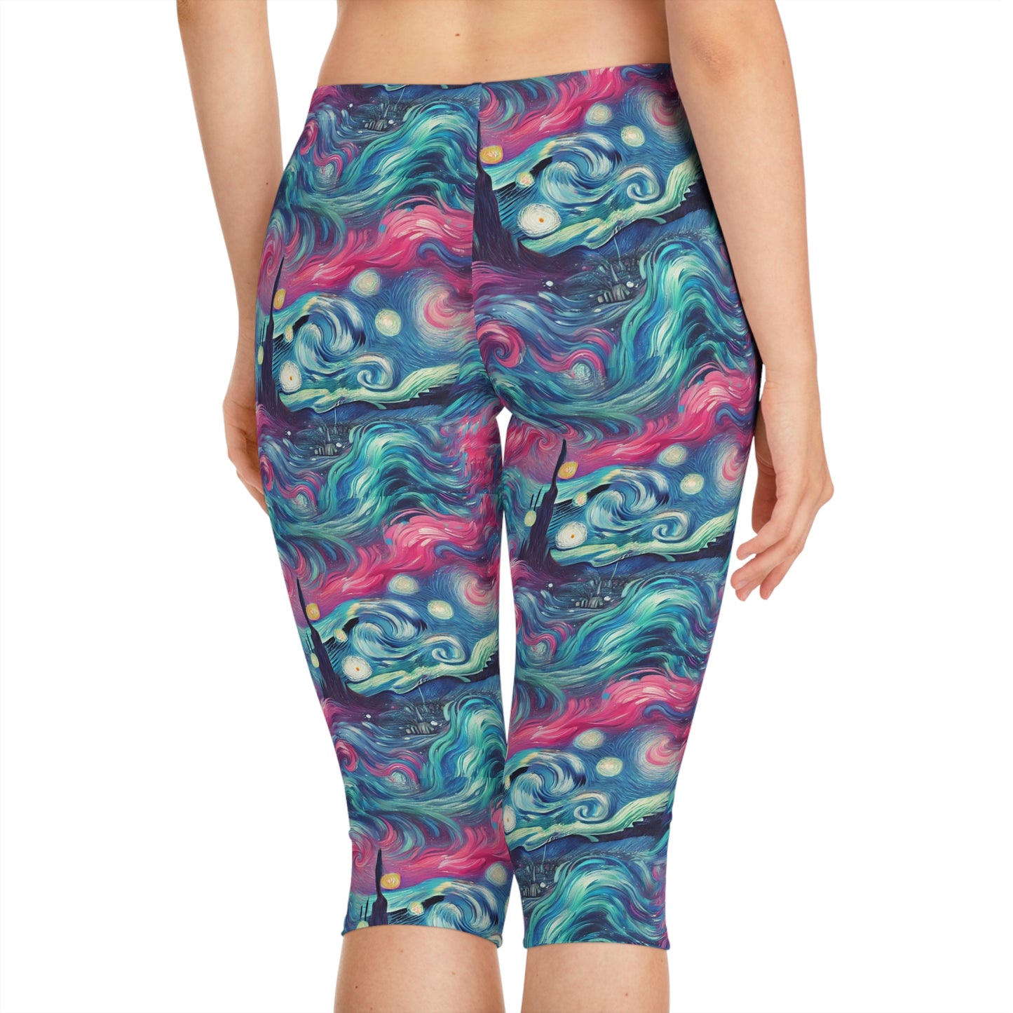 Mister Gogh Called Spring Summer Women Capri Impressionism Pants for Vacation Summer Concert Parties Spring Trends by Kissa Doody