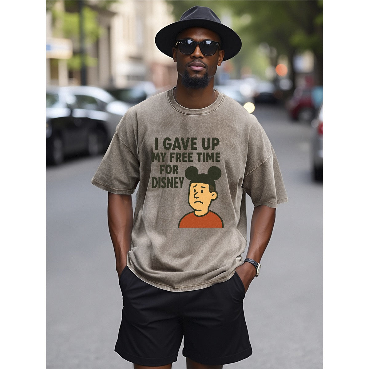 I Gave Up My Free Time For Disney Vintage Disney Funny T-Shirt Vacation Family Hilarious Dad Shirt