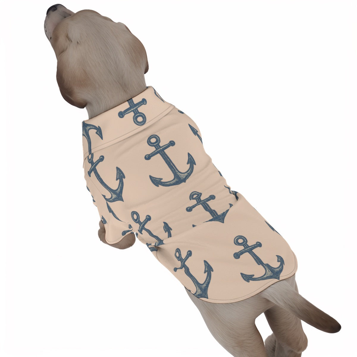 Pet Hawaiian Shirt Dog Anchor Sailing Cruise Outfit Matching Men's Sold Separately