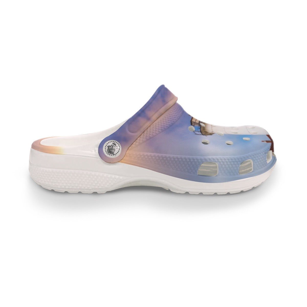 Women's Cape Cod Lighthouse Print Garden Clogs Lightweight EVA SandalsAnti-Slip Sole Beach Shoes