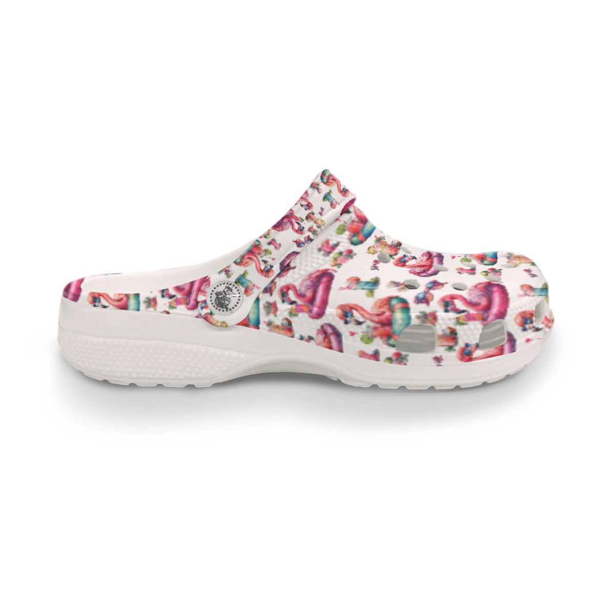 Women's Classic Clogs - Pink Flamingo Pool Party Crocs for Beach & Cruise Vacations