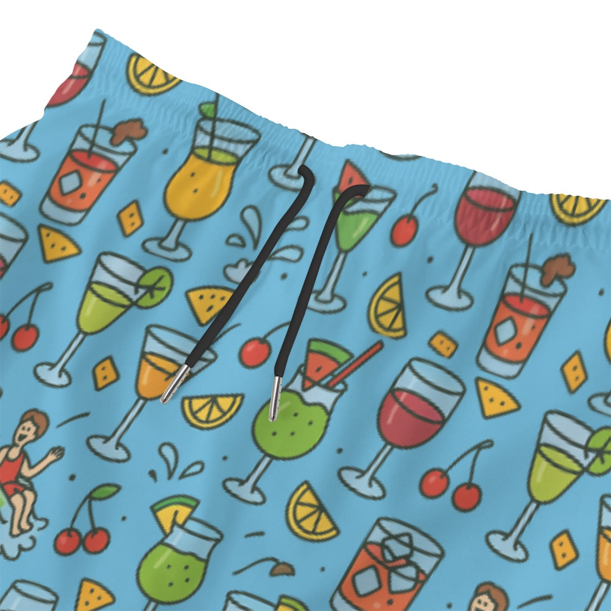Cheers rom The Pool Deck All-Over Print Men‘s Beach Shorts With Lining Matching Couples Swimsuit