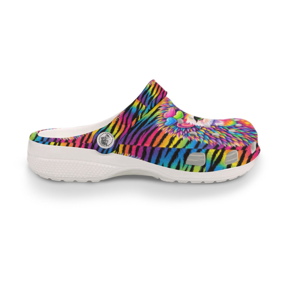 Women’s Colorful Porcupine Zebra Print Clogs Bold Animal Print Waterproof Cruise Beach Shoes