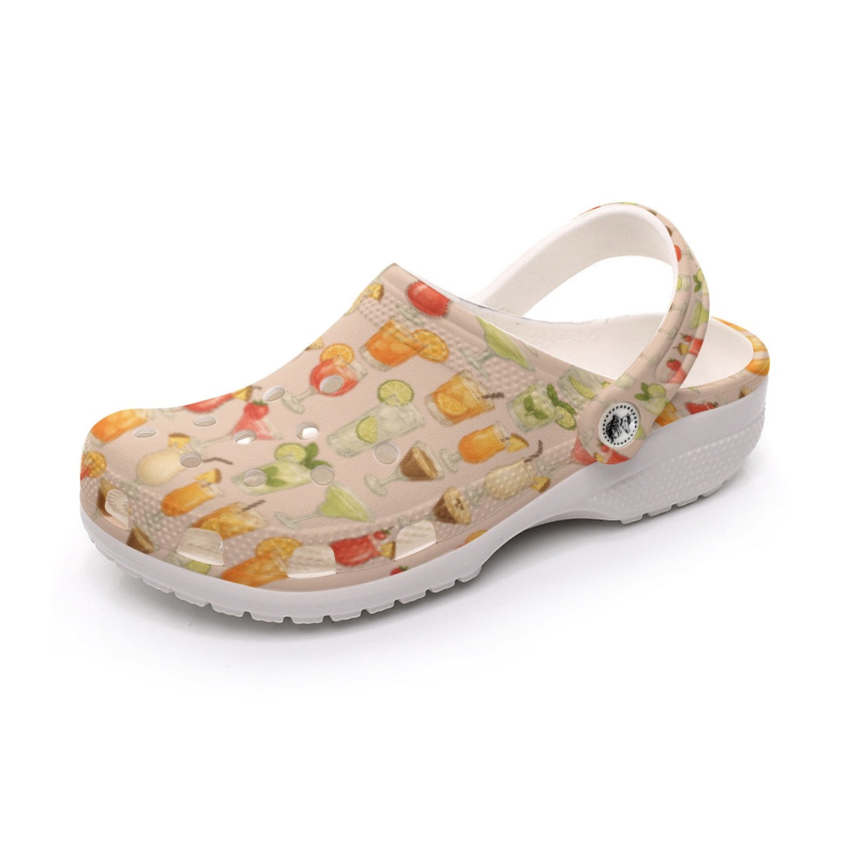 Cheers Mixed Drink Print Women's Classic Clogs Lightweight EVA Sandal Clogs Cruise Vaca Bartender