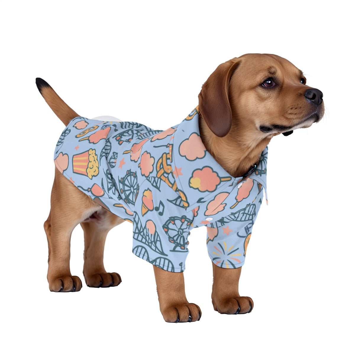 Pet's Hawaiian Shirt - Disney Theme Park Snack Print for Family Vacation Owner Outfit Also Available