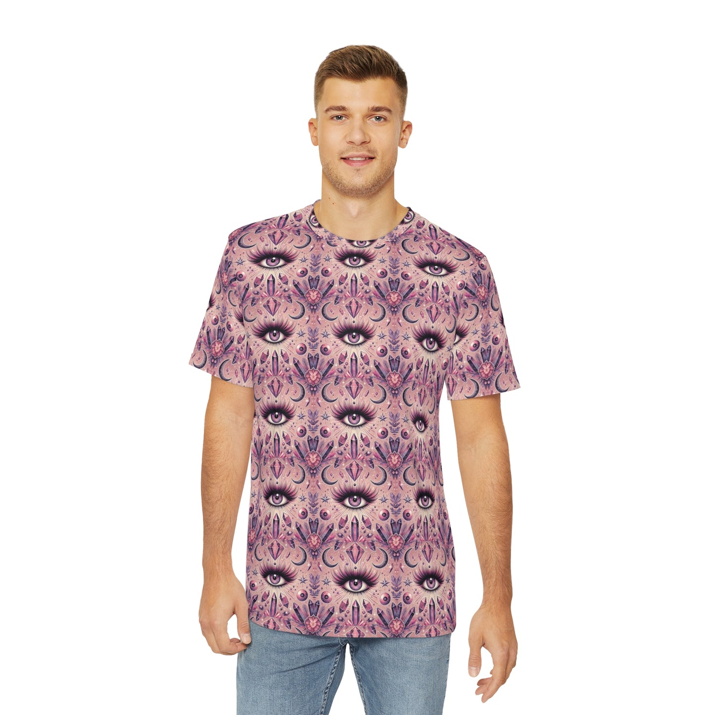 All Seeing Eyelash Super Soft Men's Polyester Tee