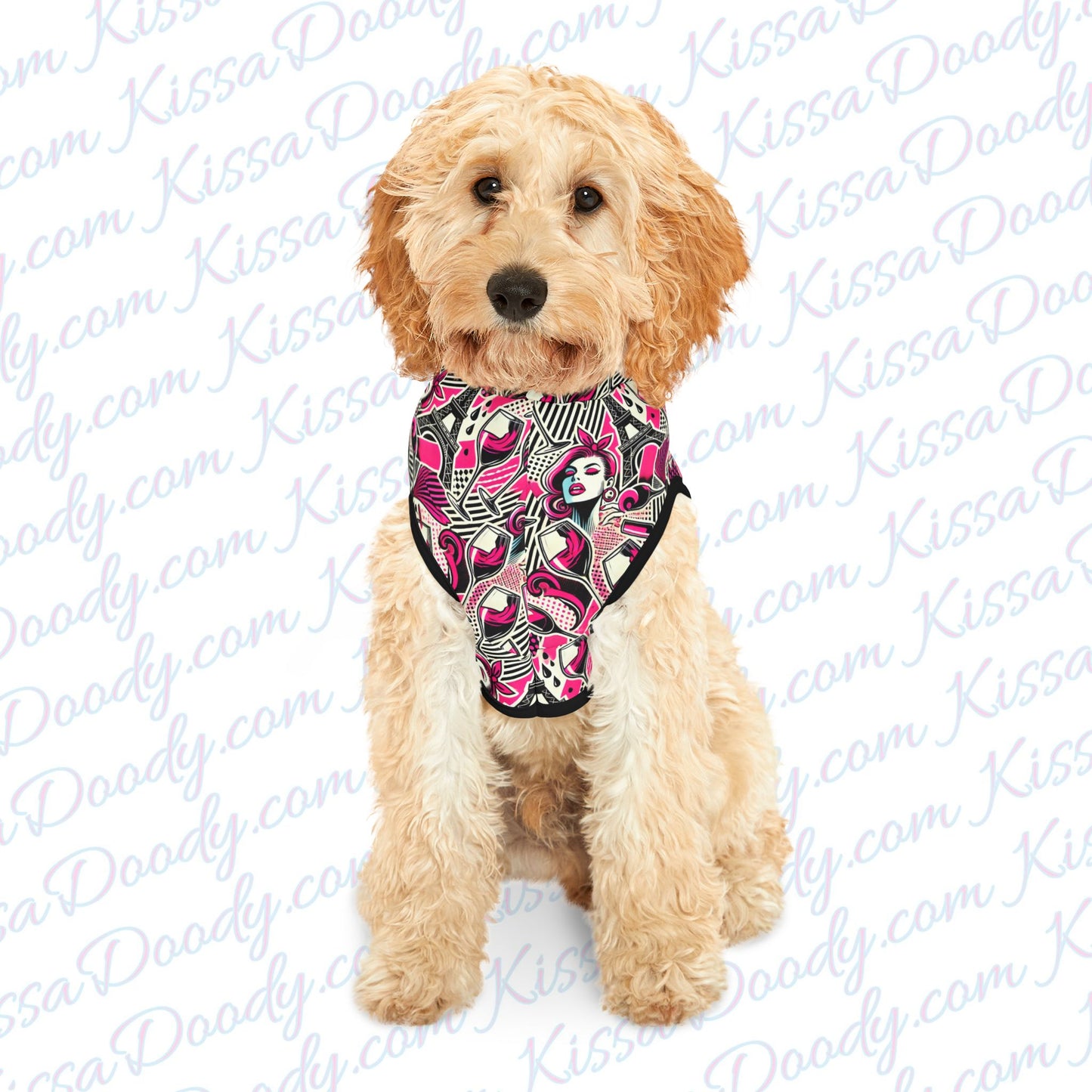 Eiffel De Chic Fashion Pink Super Cute Cat Dog Matching Pet Hoodie