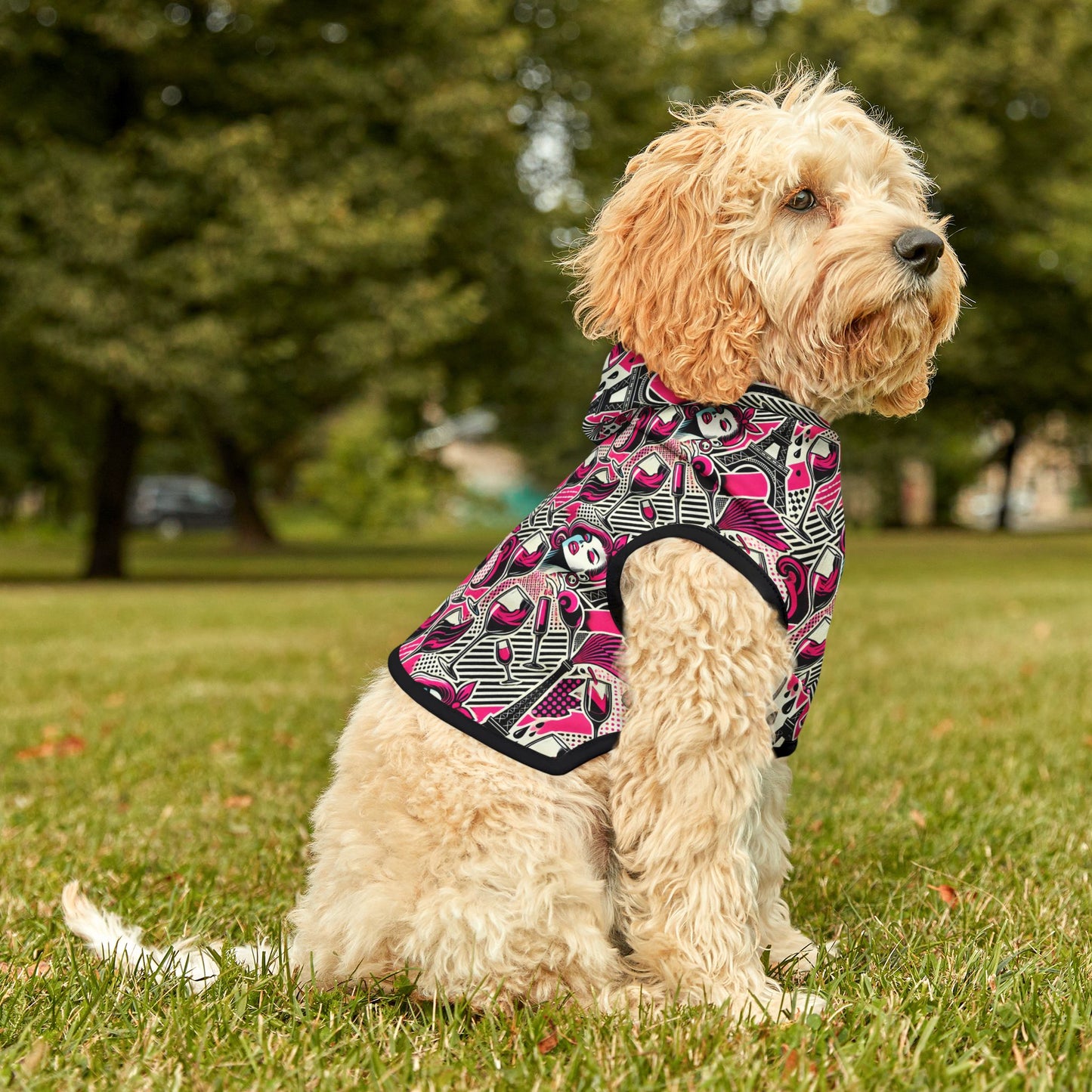 Eiffel De Chic Fashion Pink Super Cute Cat Dog Matching Pet Hoodie