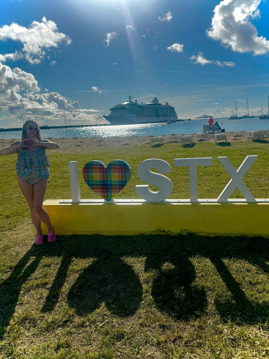 Stumbling Upon a Hidden Beach Bar in Saint Croix Cruise Port (FREE BEACH) 🇻🇮🍹