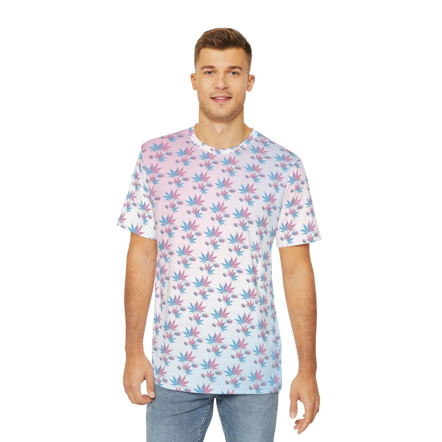 Cotton Candy Paint Men's Polyester Tee