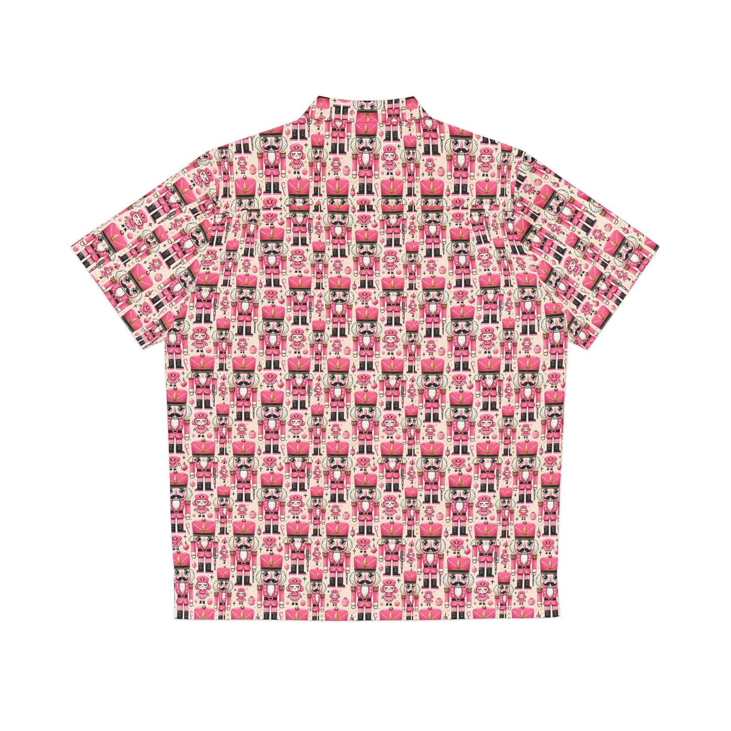 Oh Pink Nuts Nutcracker Pink Holiday Men's Shirt