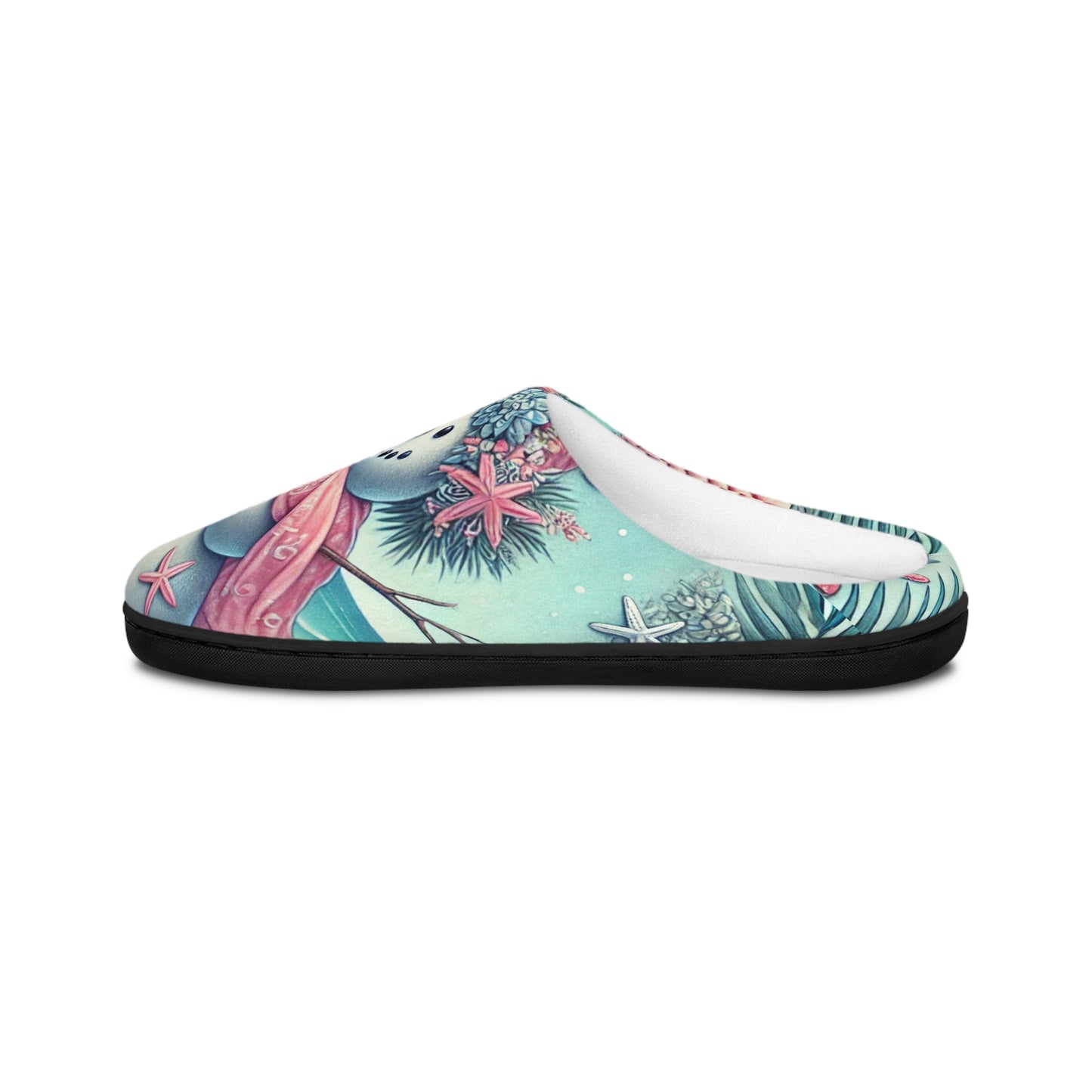 Snow Woman on the Beach Women's Indoor Slippers