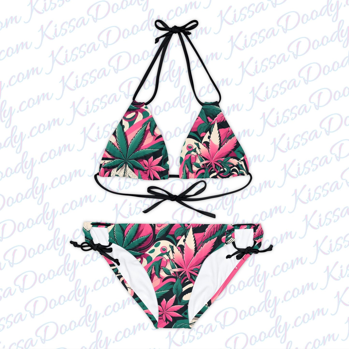 Dazey Leaf Womens Bikini Swim Set