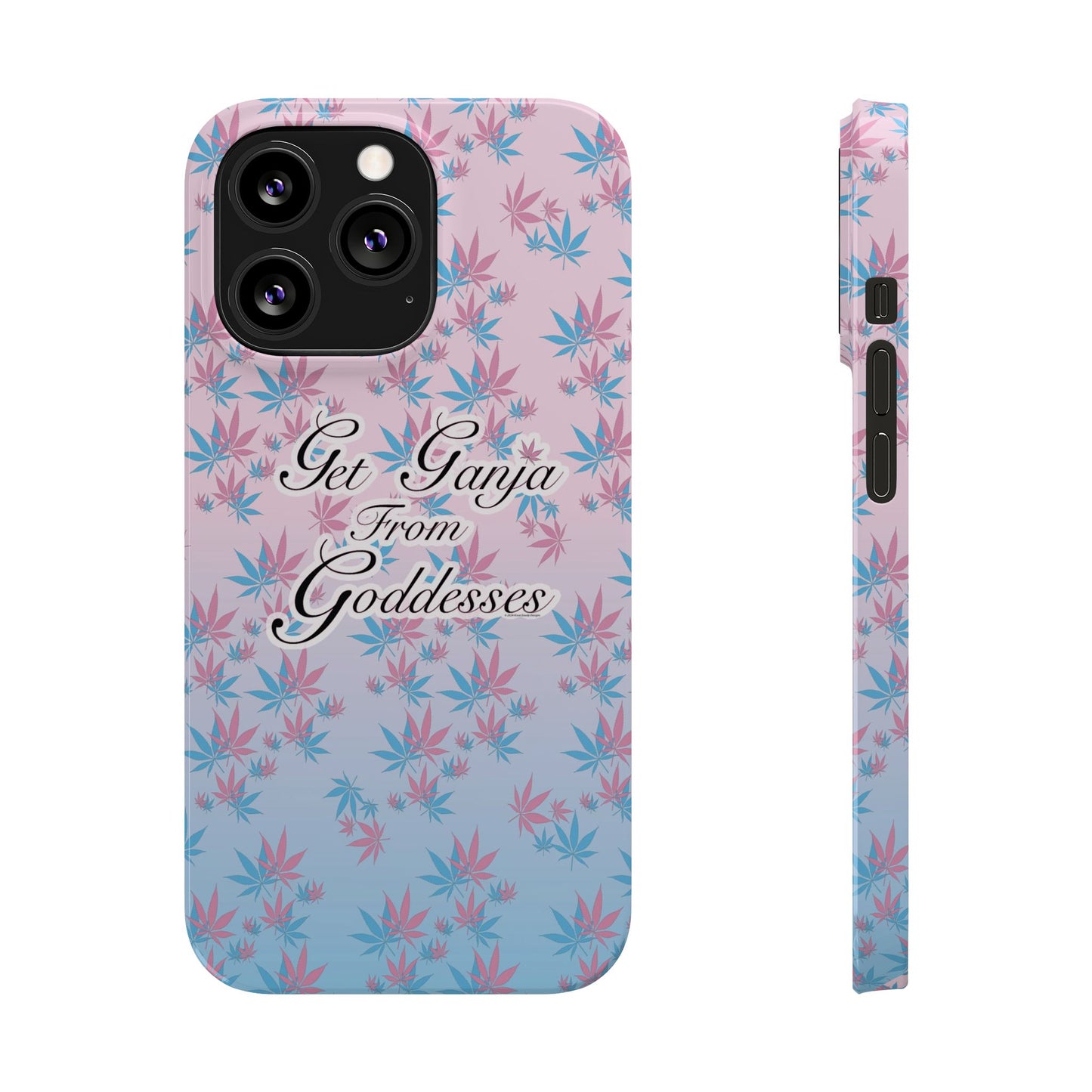 Get G@nja Hemp Leaf Apple iPhone Phone Case