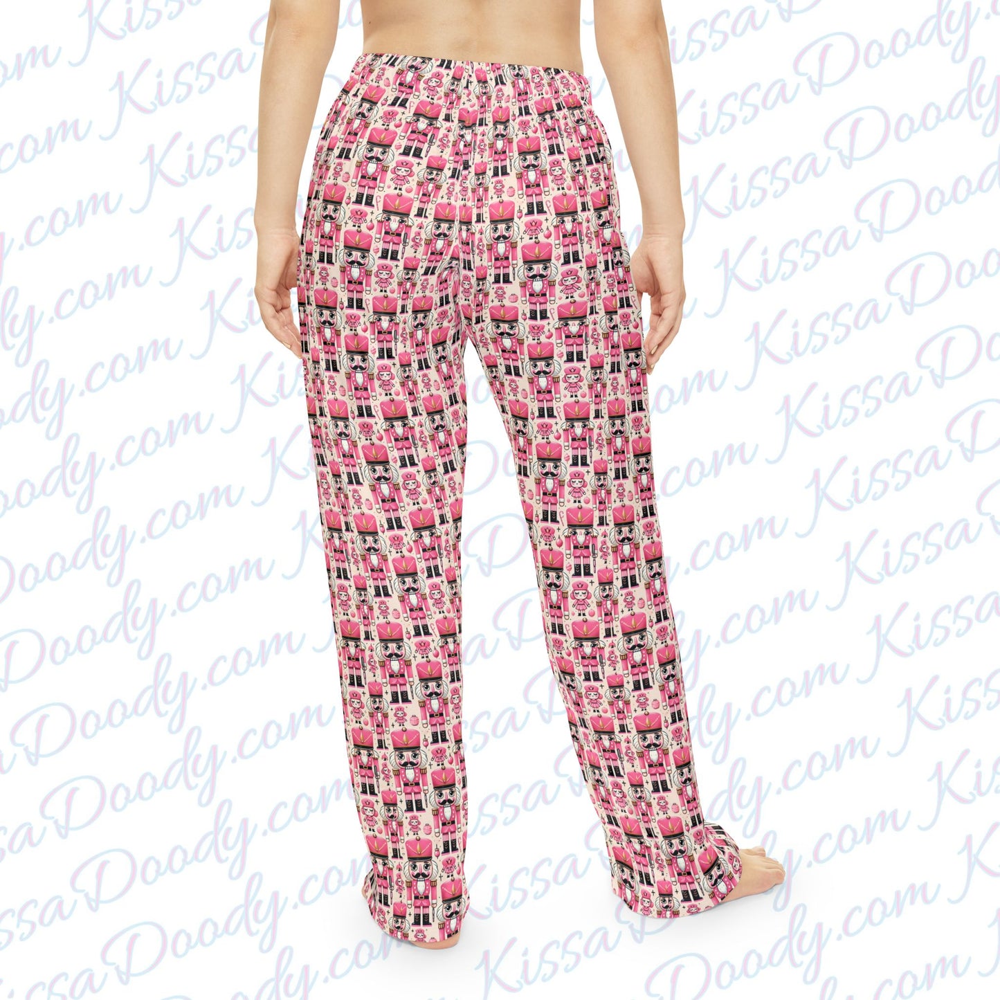 Oh Pink Nuts Nutcracker Pink Holiday Women's Pajama Pants