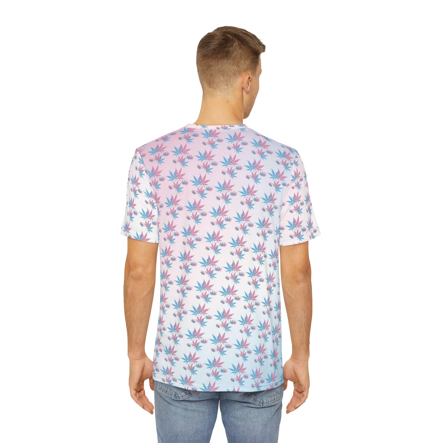 Cotton Candy Paint Men's Polyester Tee