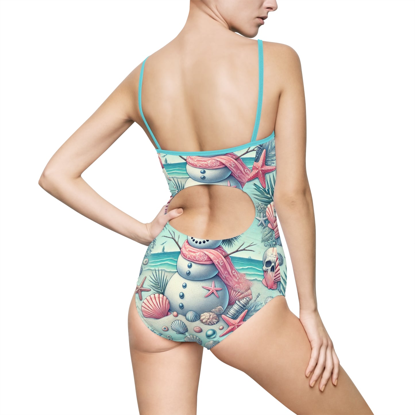 Misses Beach Snow Woman One-piece Beach Swimsuit