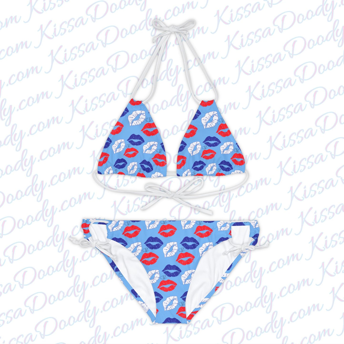 Kisses In America Womens Bikini Swim Set