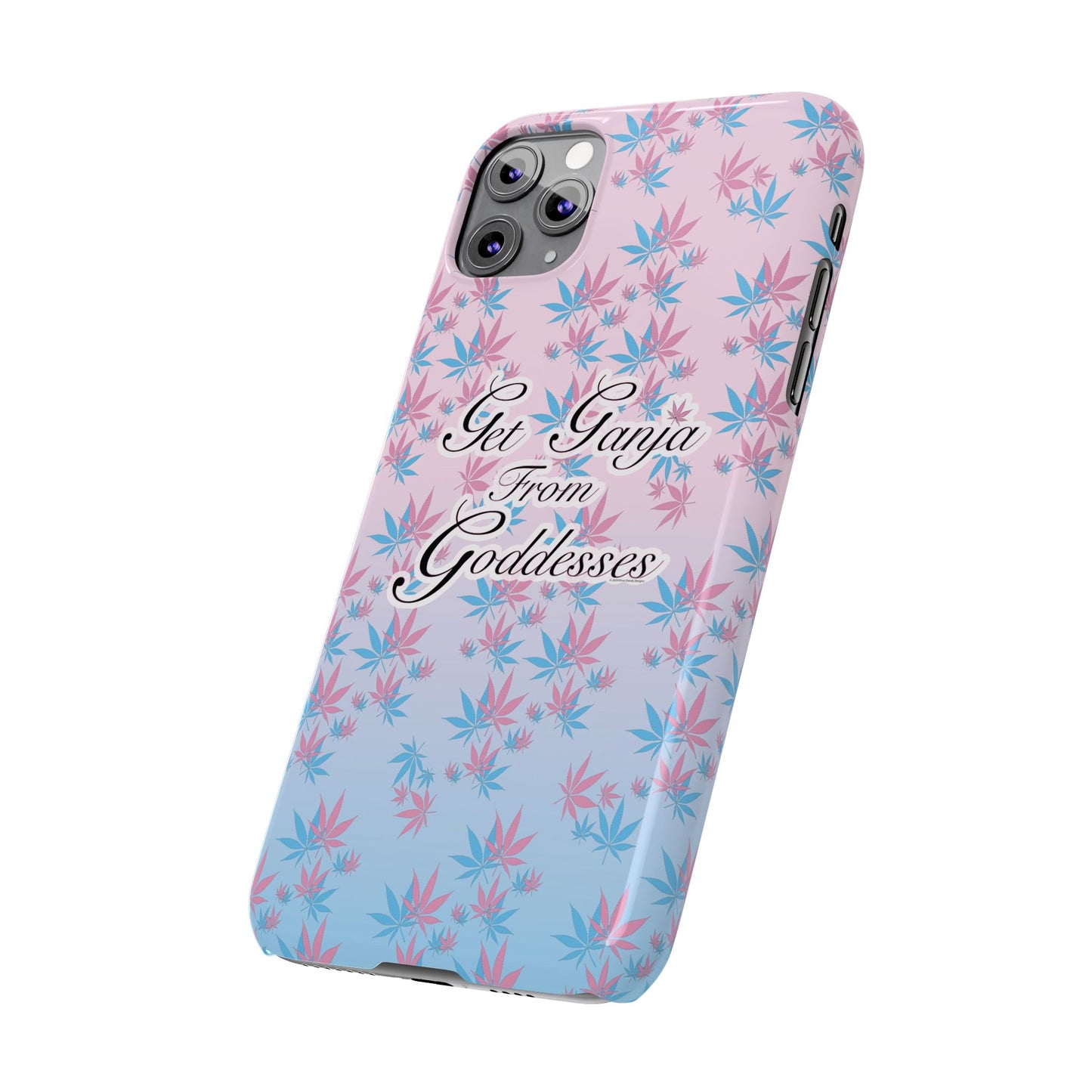 Get G@nja Hemp Leaf Apple iPhone Phone Case