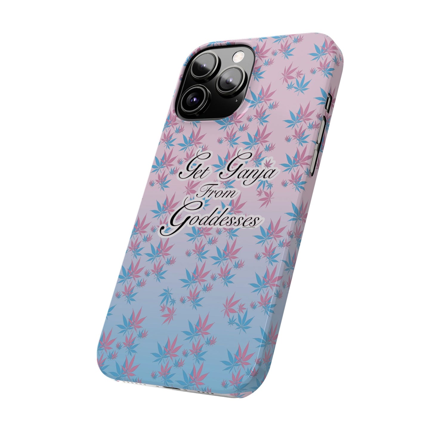 Get G@nja Hemp Leaf Apple iPhone Phone Case