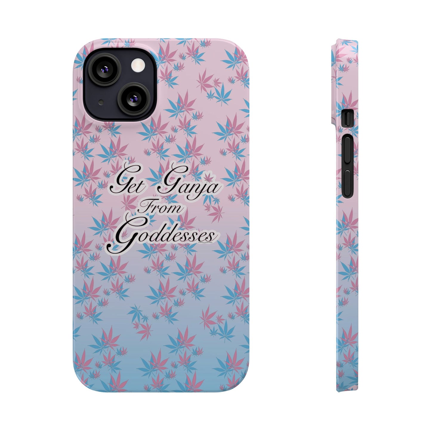 Get G@nja Hemp Leaf Apple iPhone Phone Case