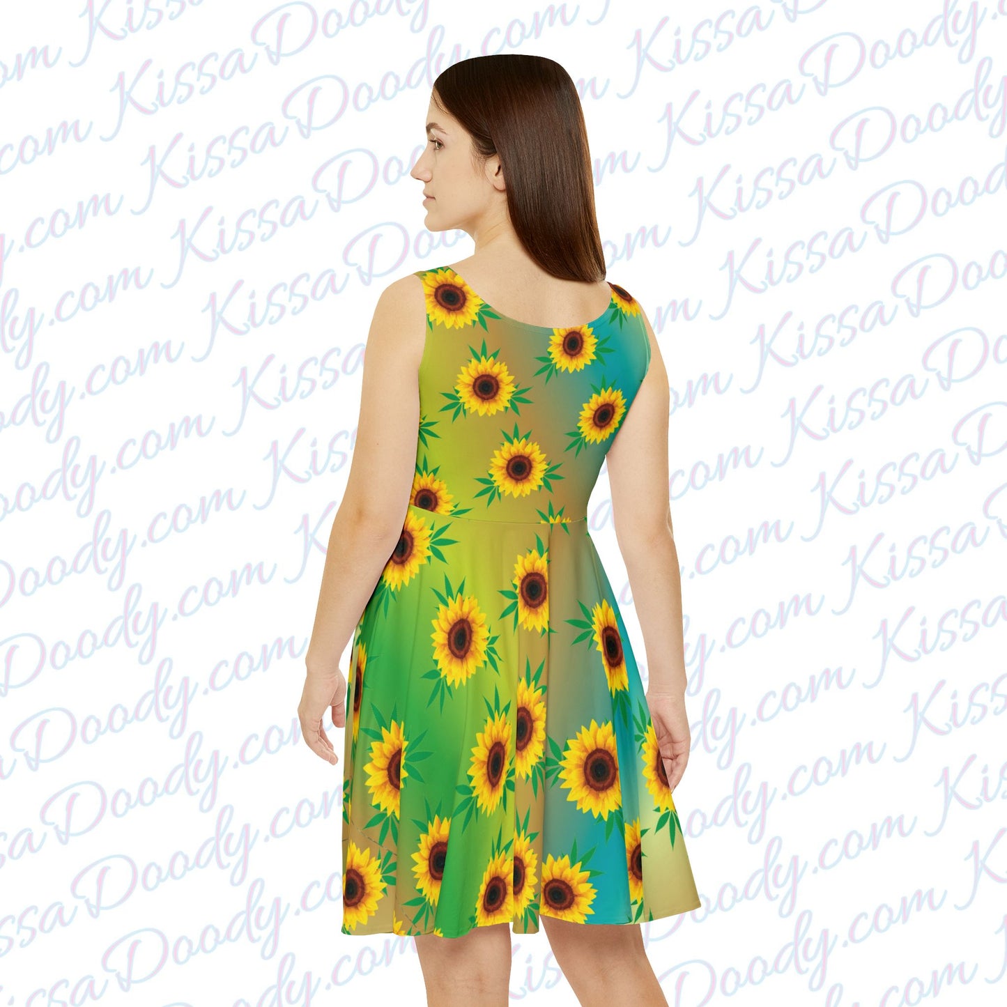 Sunflower Daze Womens Hemp Leaf Dress