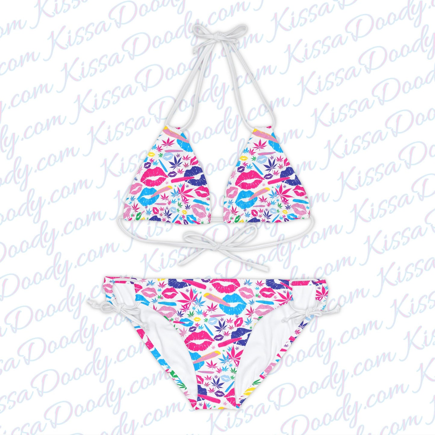 Smoke Queen White Widow Womens Bikini Swim Set