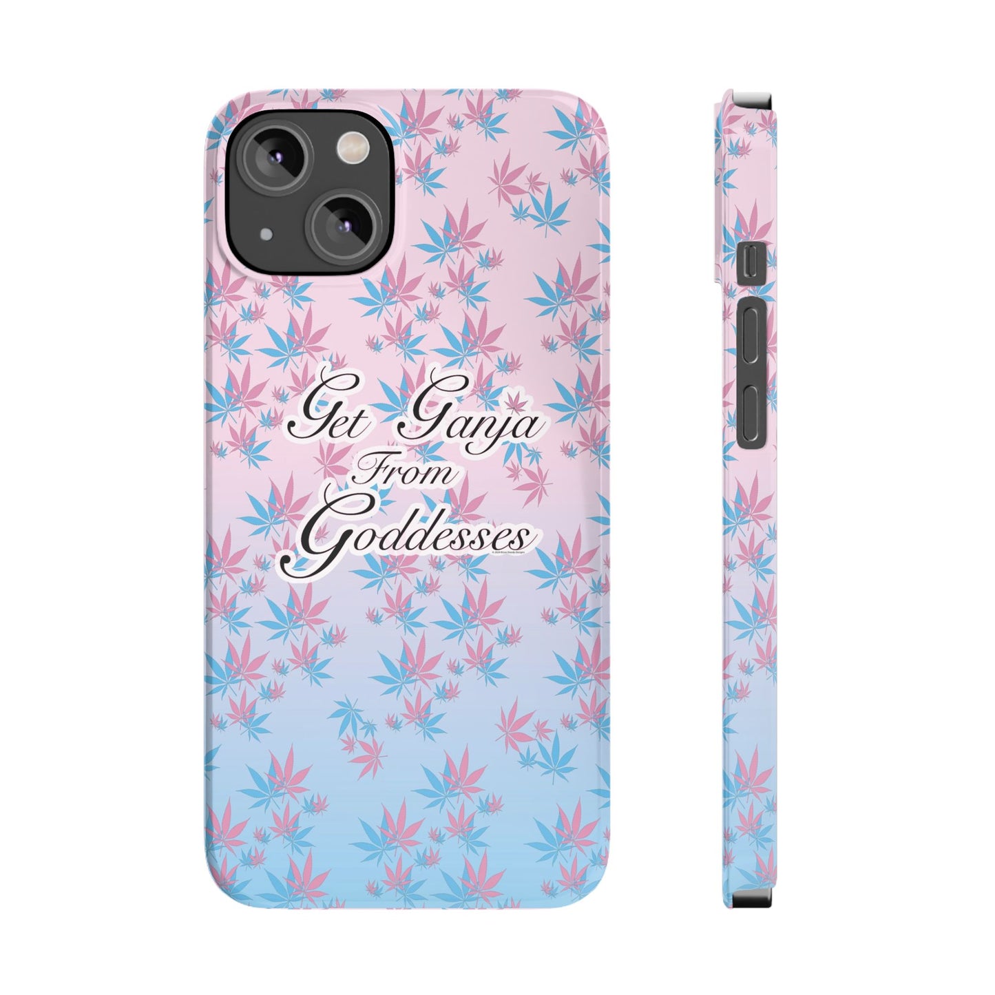 Get G@nja Hemp Leaf Apple iPhone Phone Case