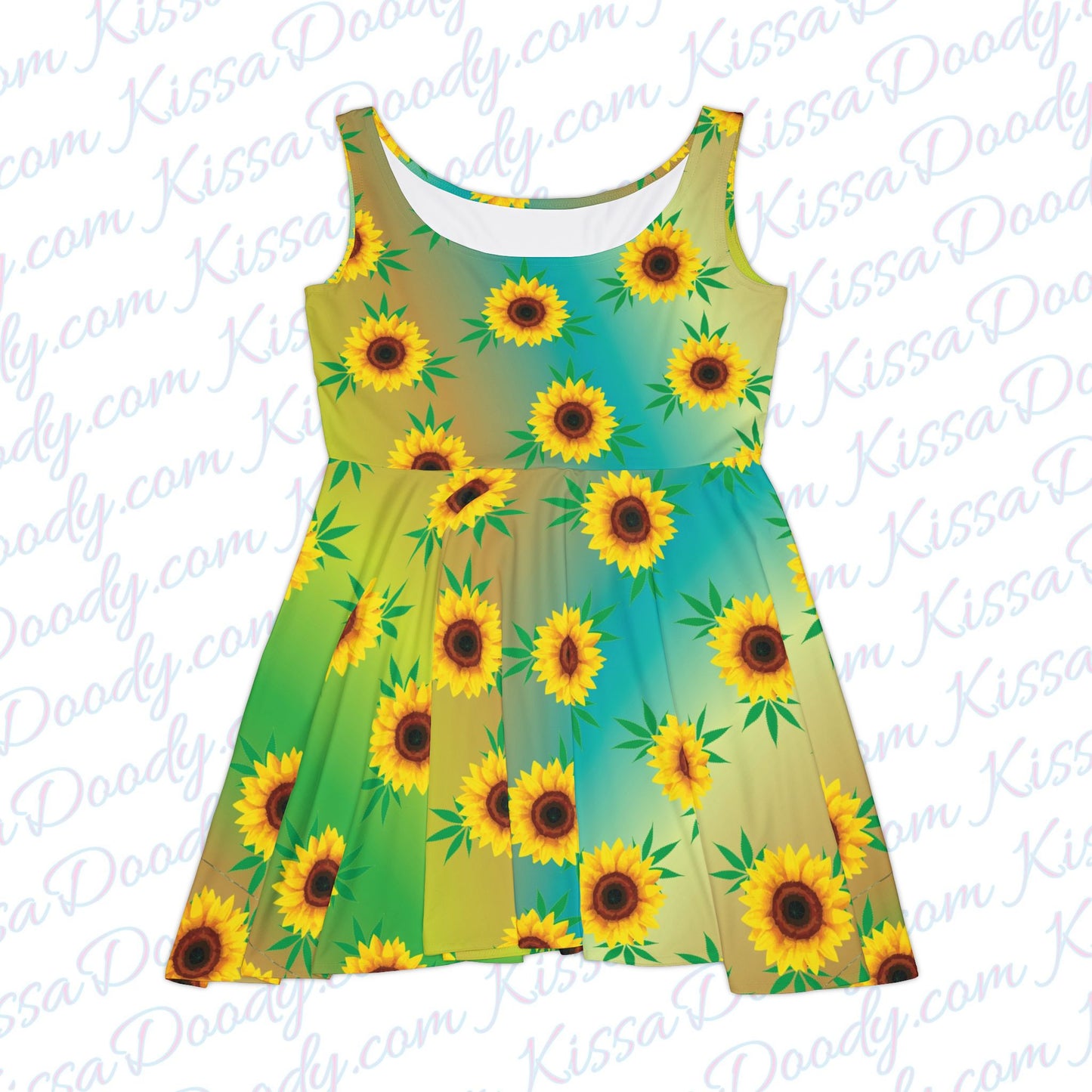 Sunflower Daze Womens Hemp Leaf Dress