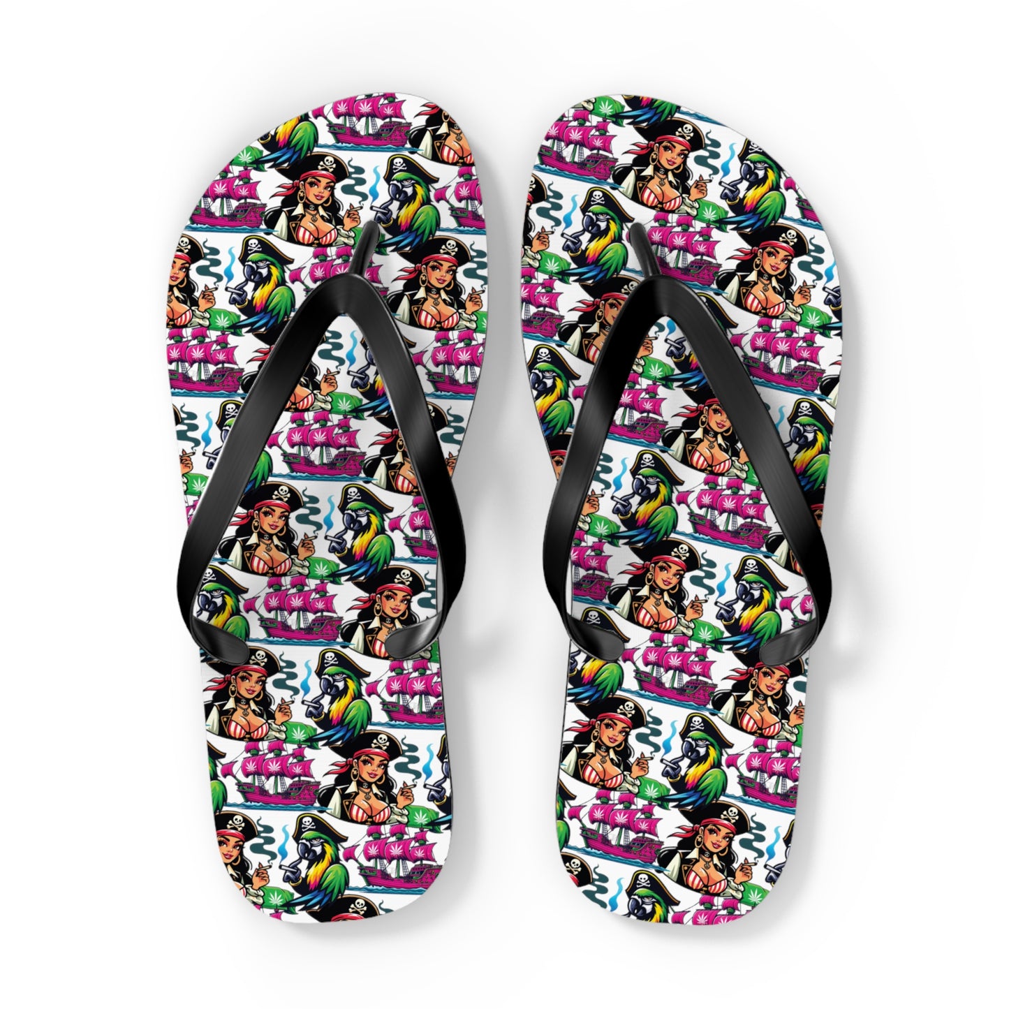 Kush Pirate Flip Flops