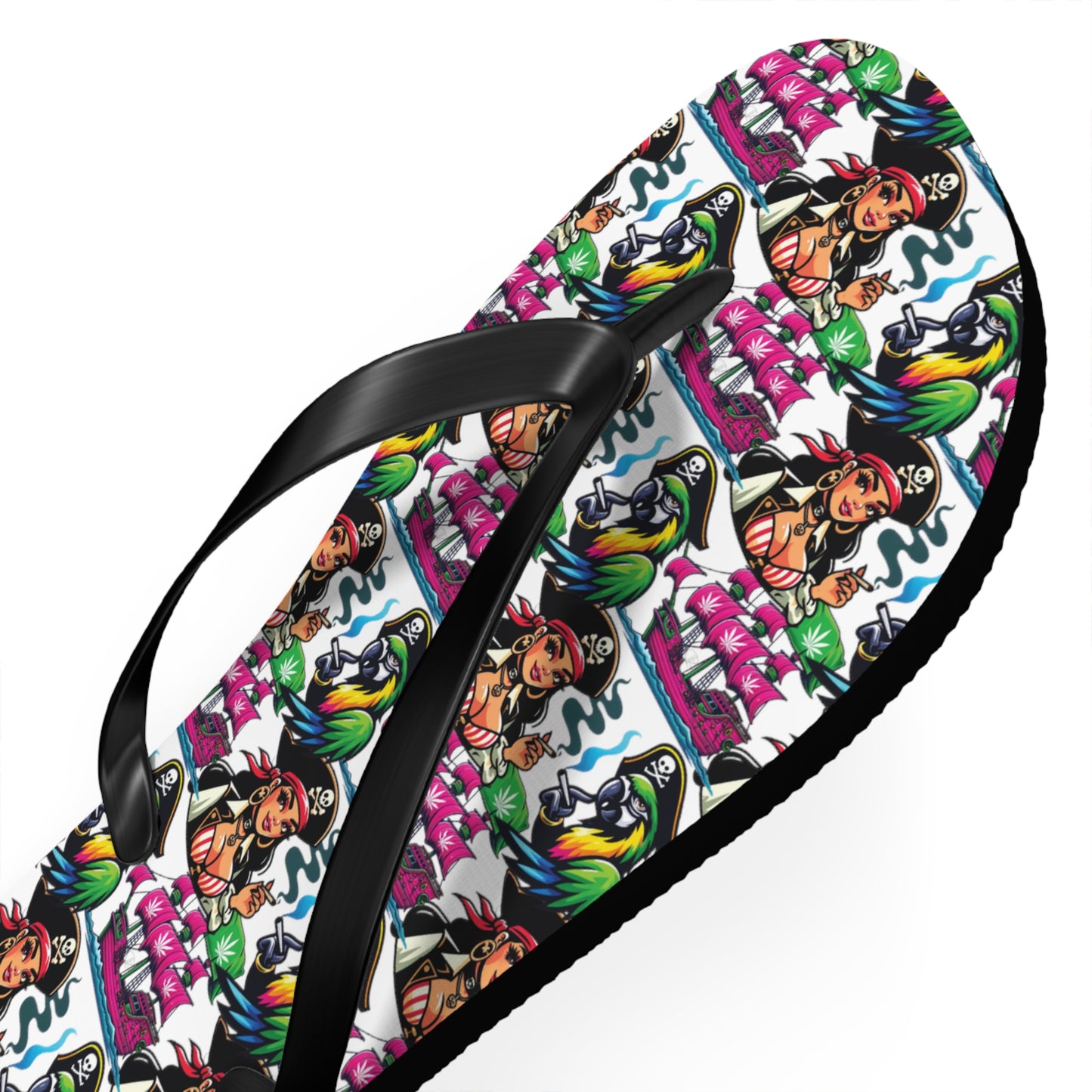 Kush Pirate Flip Flops