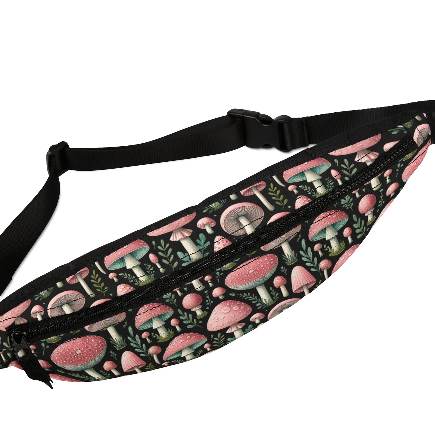 Pink Mushroom Super Cute Travel Fanny Pack