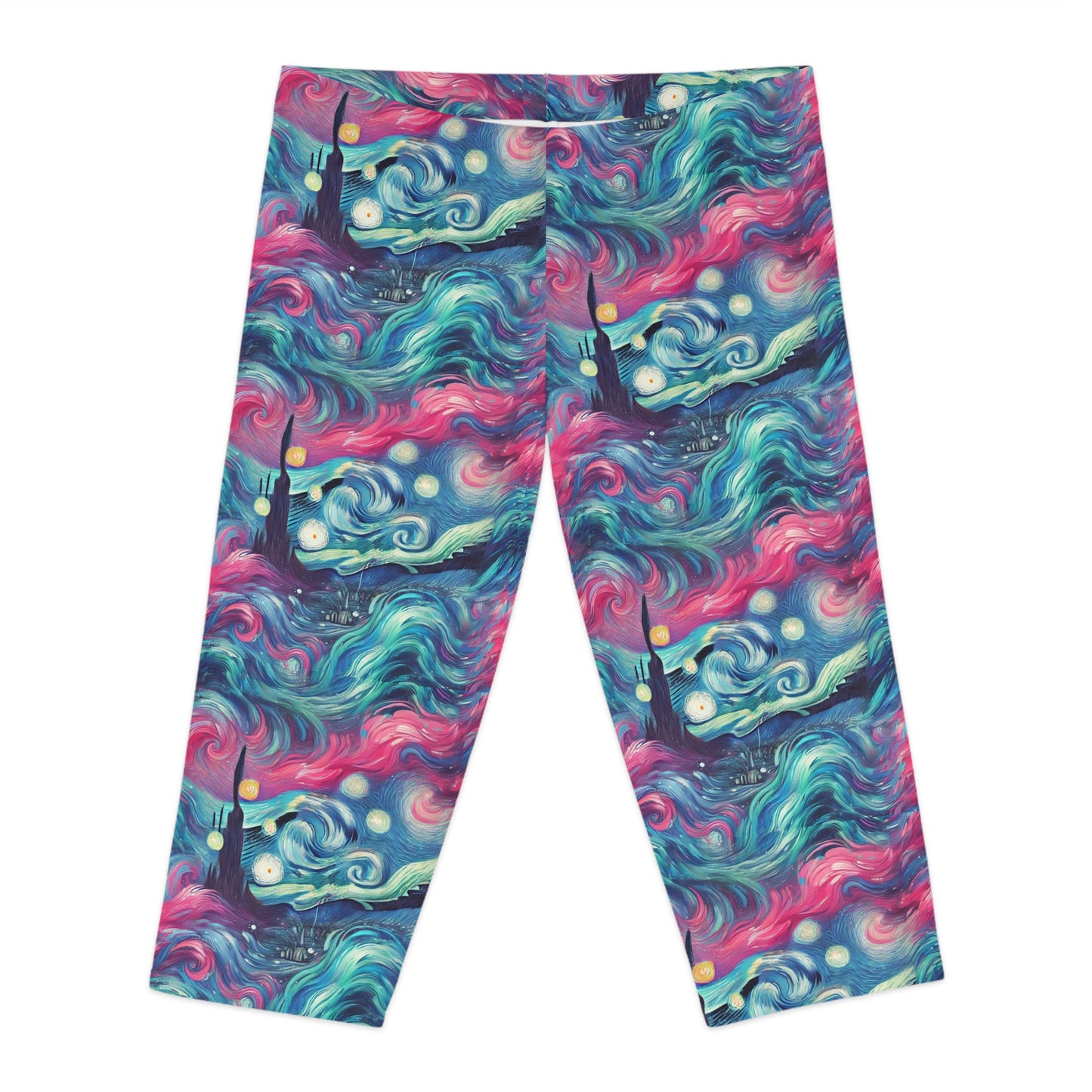 Mister Gogh Called Spring Summer Women Capri Impressionism Pants for Vacation Summer Concert Parties Spring Trends by Kissa Doody