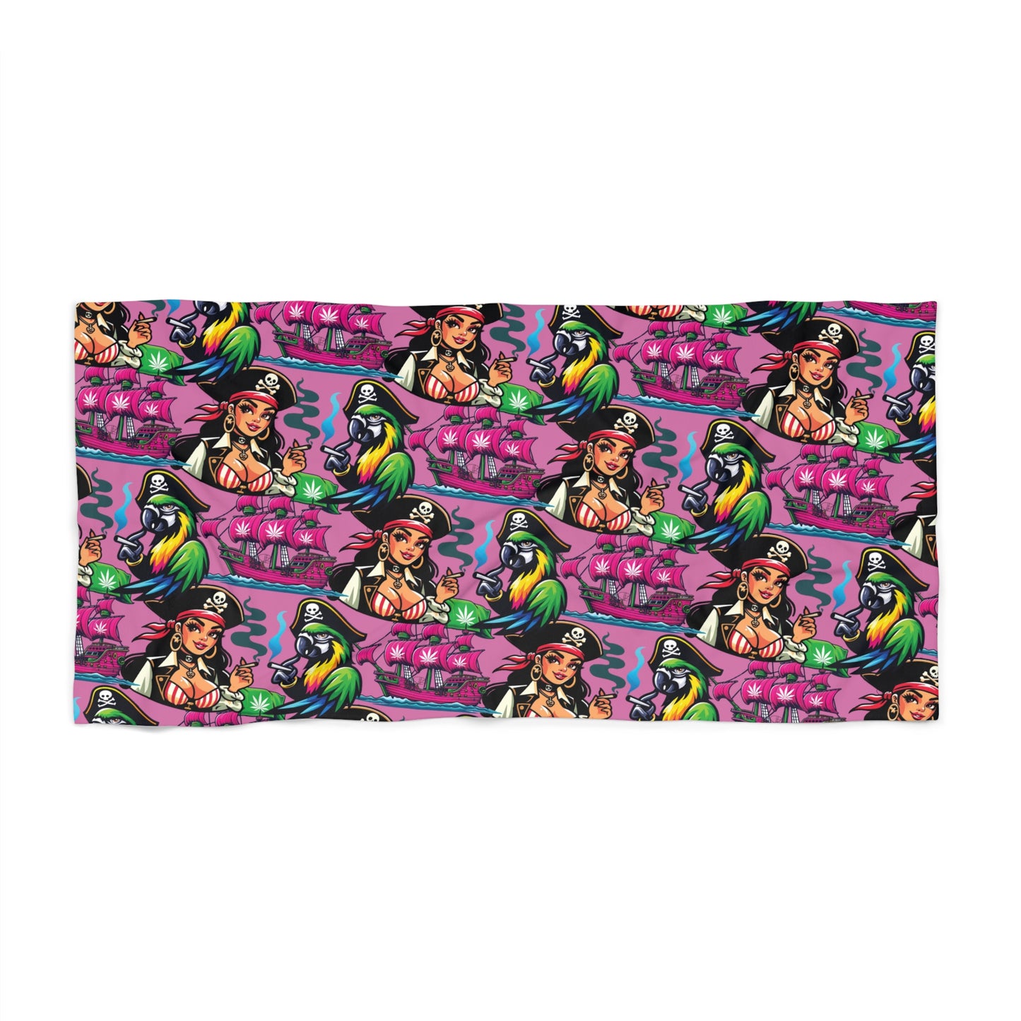 Kush Pirate Beach Towel