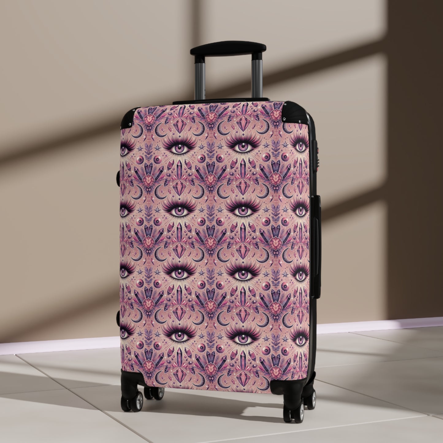 All Seeing Eyelash 360 Degree Swivel & Lock Shell Suitcase