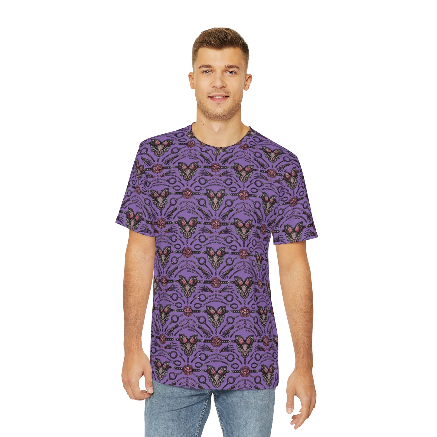 Leather N' Lace Super Soft Men's Polyester Tee