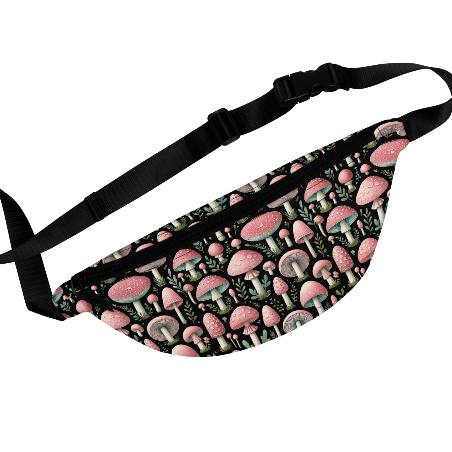 Pink Mushroom Super Cute Travel Fanny Pack