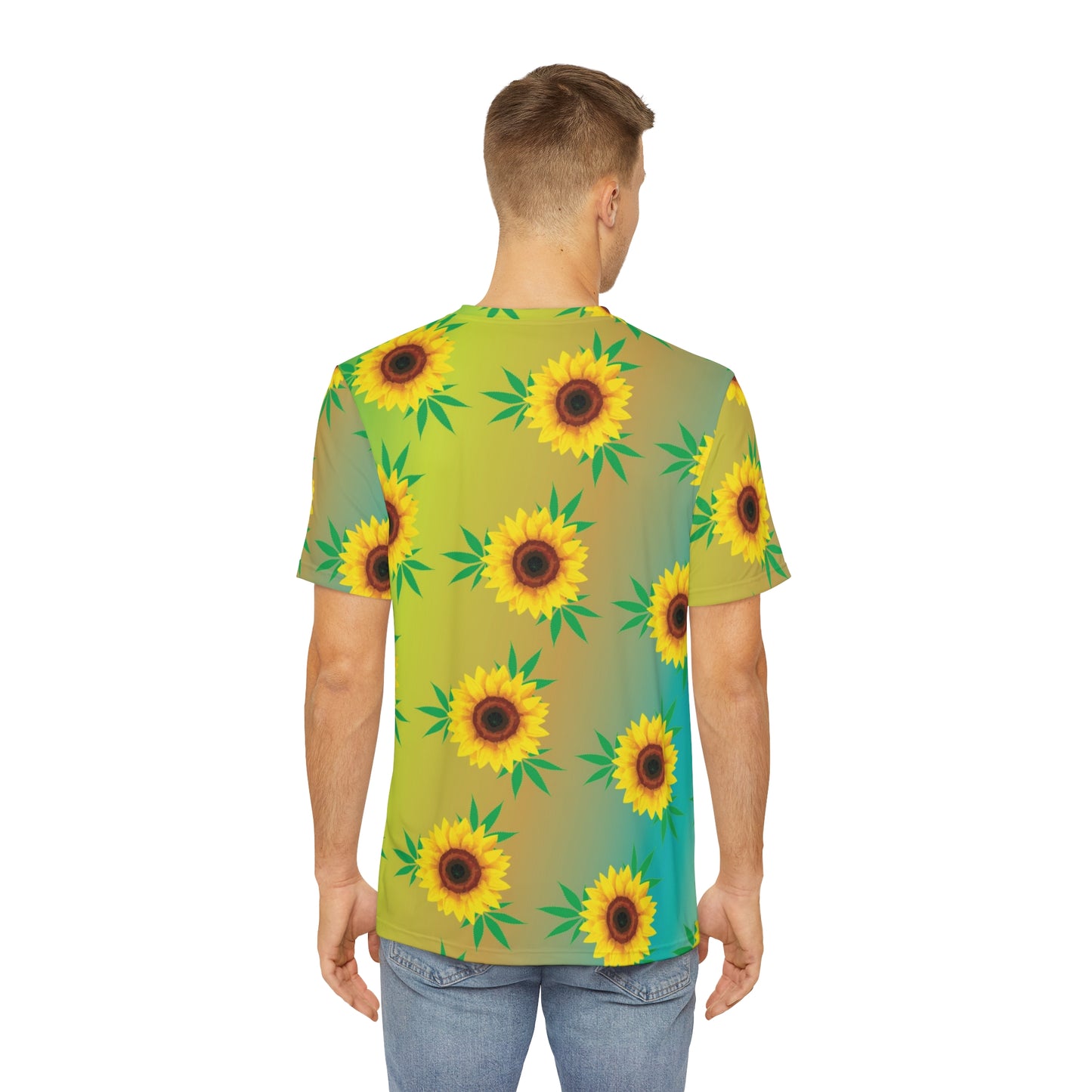 Sunflower Daze Super Soft Mens Polyester Tee Shirt