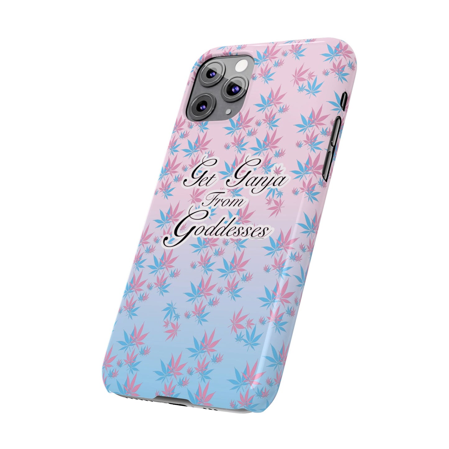 Get G@nja Hemp Leaf Apple iPhone Phone Case