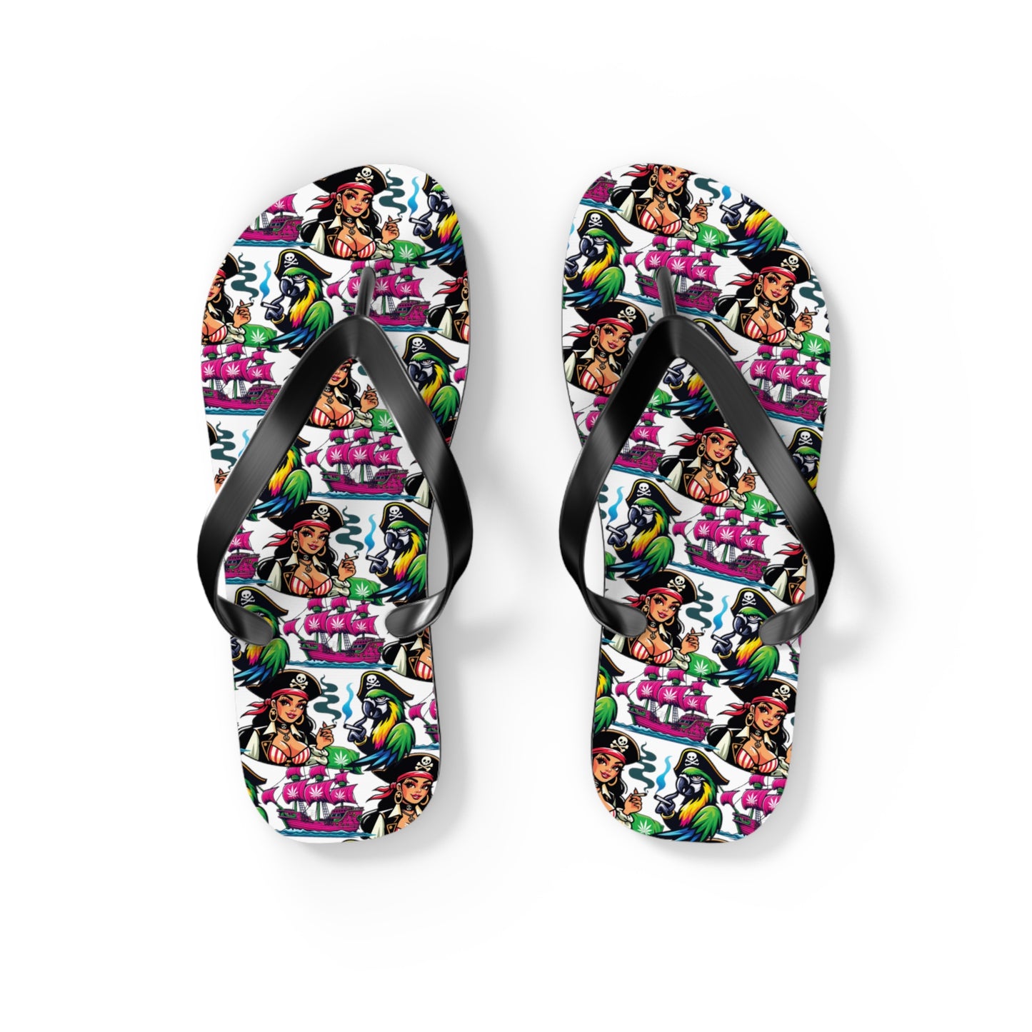 Kush Pirate Flip Flops