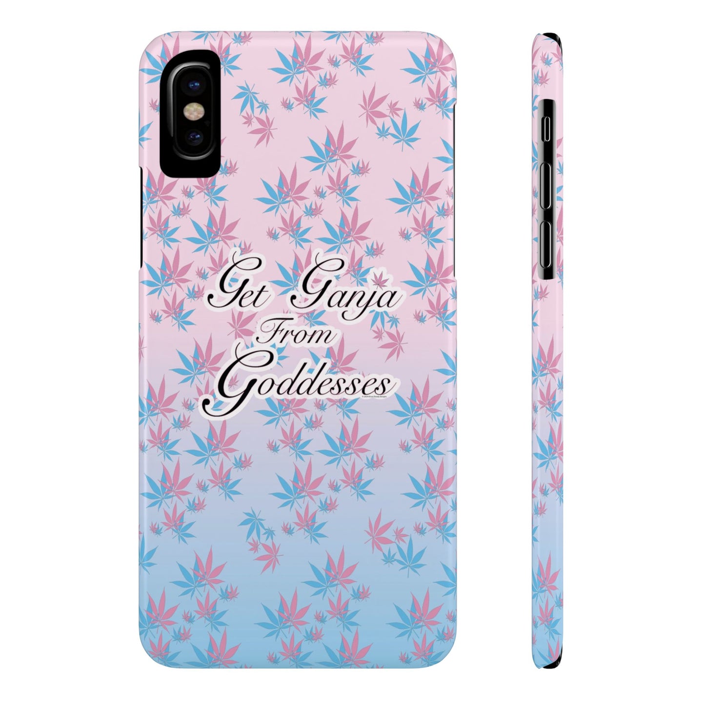 Get G@nja Hemp Leaf Apple iPhone Phone Case