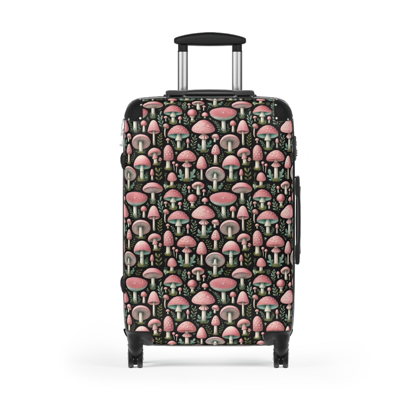 Pink Mushroom Travel 360 Degree Swivel Lock Suitcase