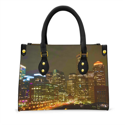 Boston at Night Women's Handbag – Original Photography by Kissa Doody