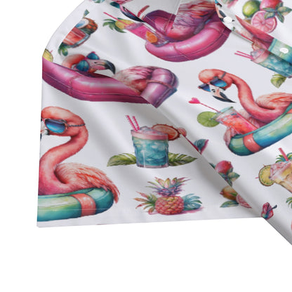 Flamingo Sunrise Men's Lightweight Cruise T-Shirt with Short Sleeves