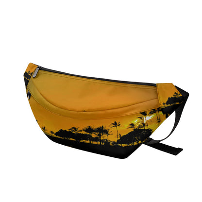 Orange Sunset Photo Chest Sling Bag – Original Photography by Kissa Doody