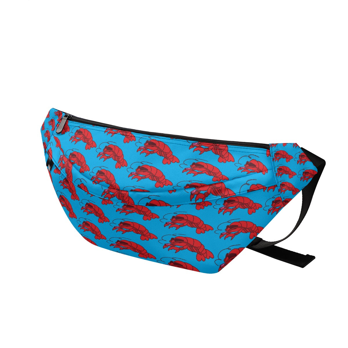 Smoking Lobster Fanny Pack Adjustable Strap & Multiple Pockets  Coastal Large Fanny Bag