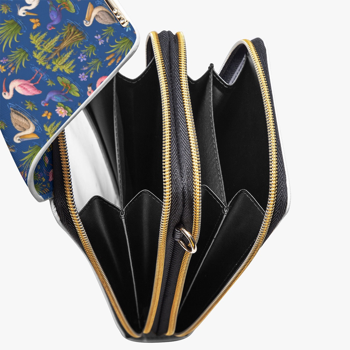 Florida Swamp Birds Mobile Phone Chest Bag – Tropical Wildlife Print Crossbody Bag